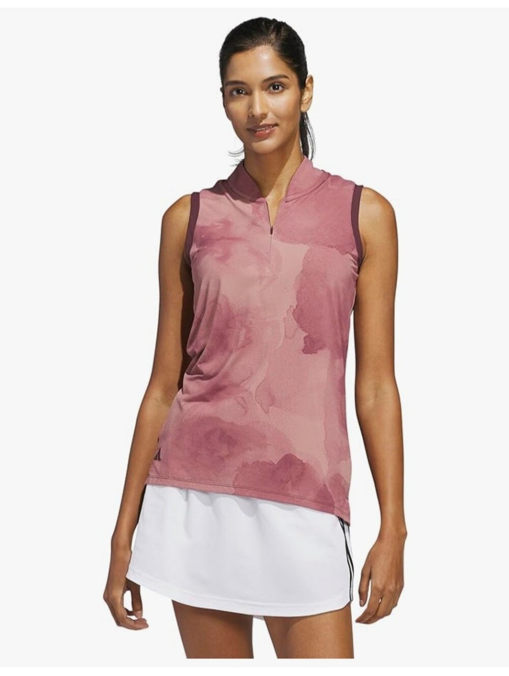NWT Adidas Women's Ultimate365 Tour Sleeveless Golf Polo – Aurora Ruby- L